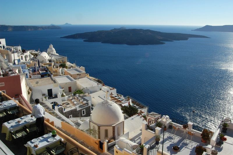 Santorin-Insel in Griechenland