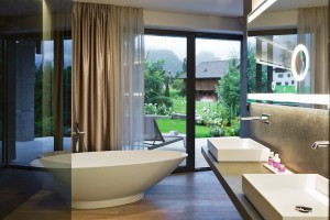 Zimmer mit Terrasse im Hotel Mayrhofen